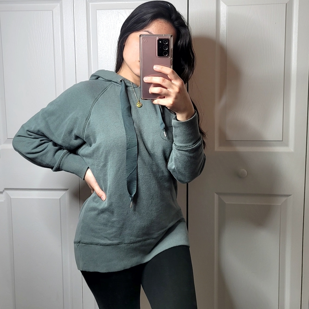 Aerie over sized olive green hoodie